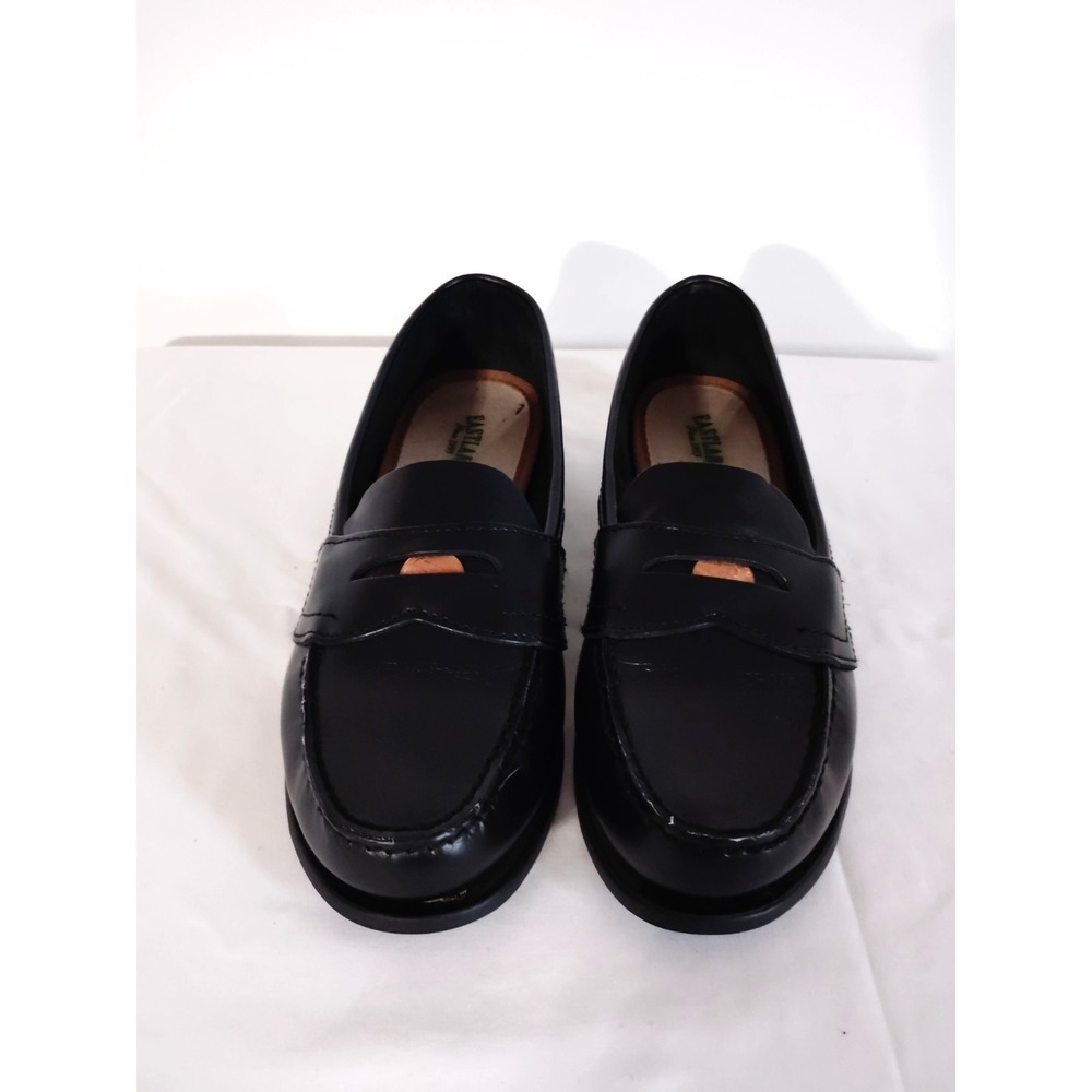 Eastland Women's 7.5 M Black Leather Classic Penny Loafers Slip‑On Dress Casual - Picture 7 of 16